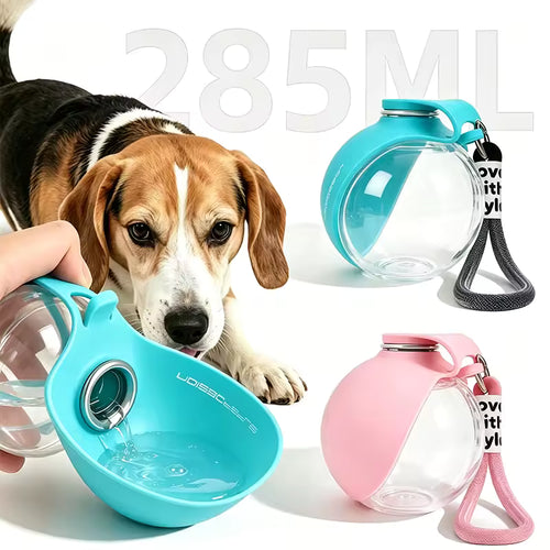 Botella de Agua Portátil para Perros 2 en 1