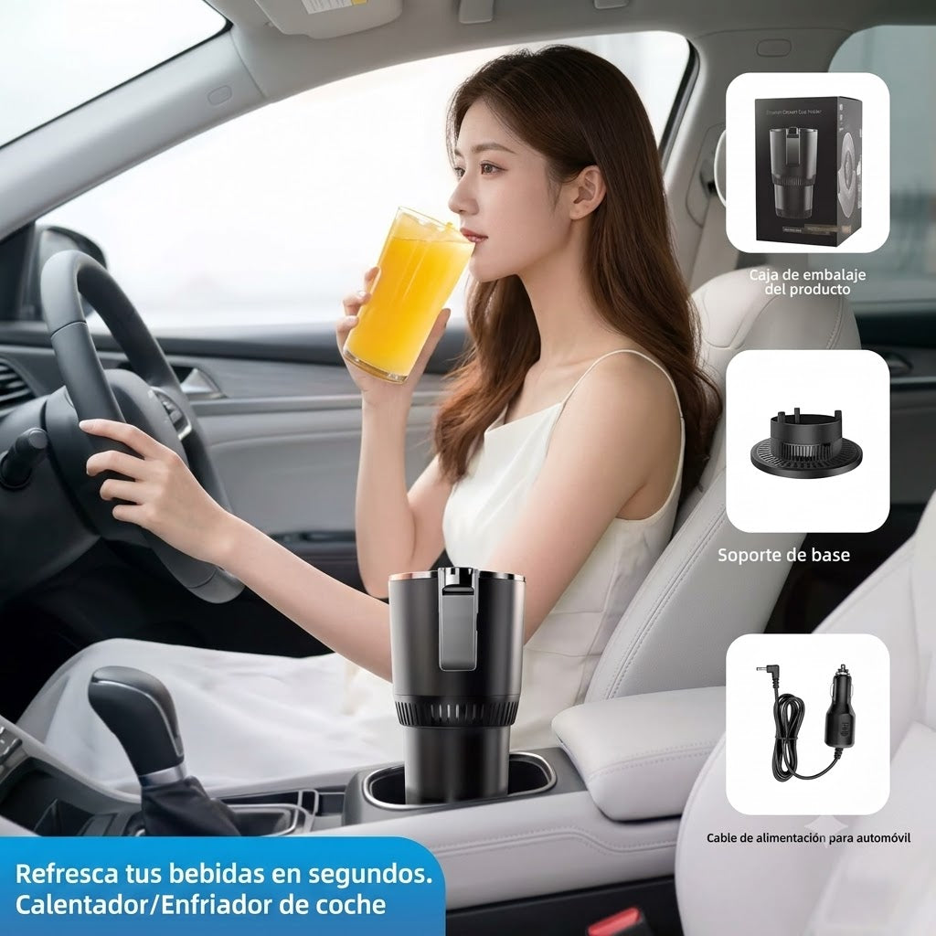 Mini Nevera y Calentador de Bebidas para Coche 2 en 1