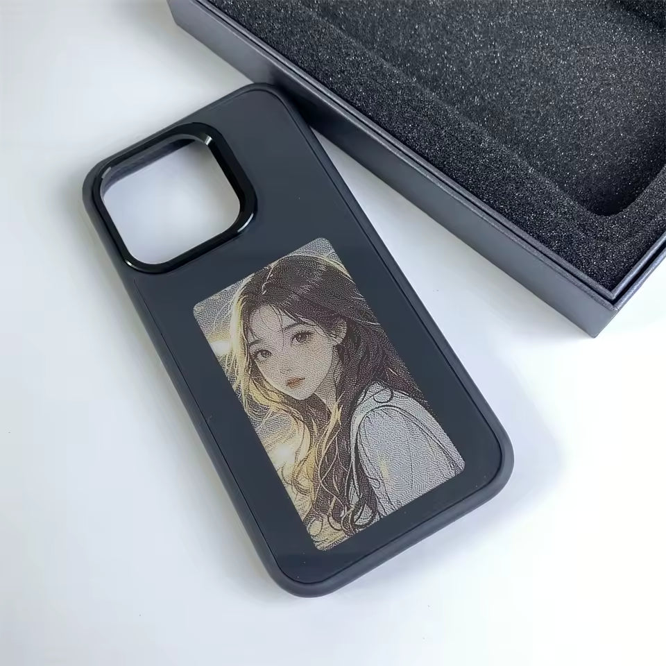 Funda Inteligente NFC con Pantalla E-Ink para iPhone
