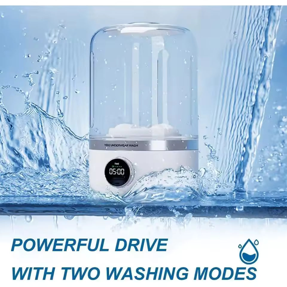 Mini Lavadora Portátil Recargable 1L con Centrifugado