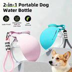Botella de Agua Portátil para Perros 2 en 1