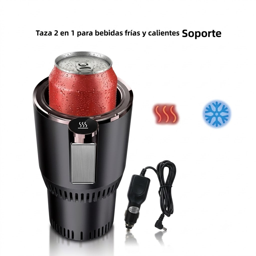 Mini Nevera y Calentador de Bebidas para Coche 2 en 1