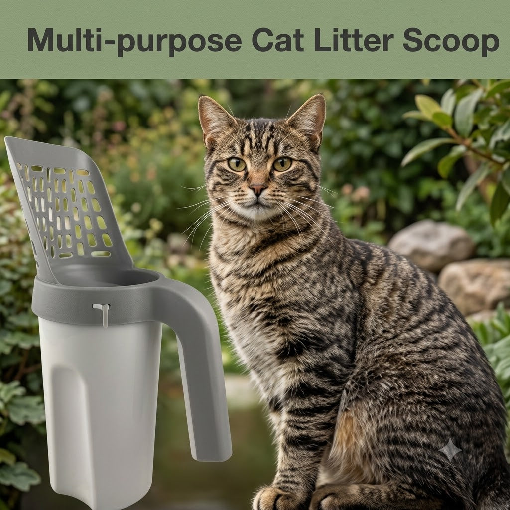 Pala para Arena de Gatos con Contenedor Integrado